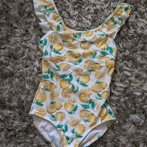 crown and ivy kids lemon swimsuit (sz 10) NWOT